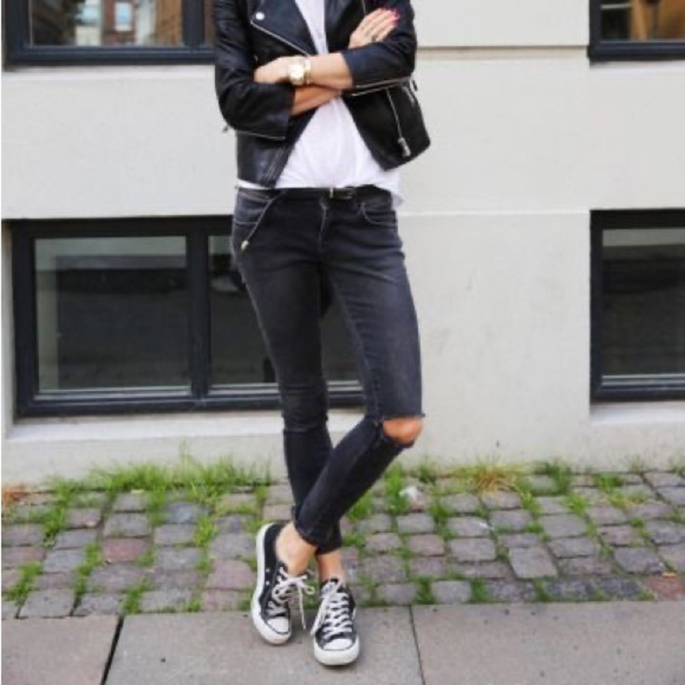 Anine Bing Mid-Rise Skinny Leg Jeans Size: S I US 27 Authentic